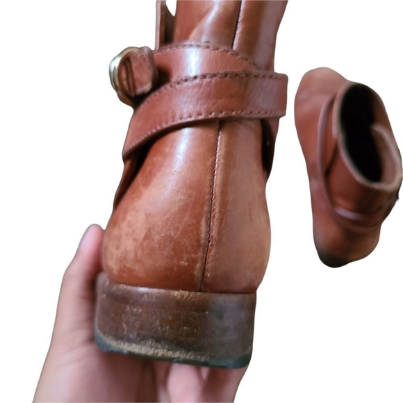 Tory Burch Booties Brown Leather Size 6.5 - Picture 4 of 10